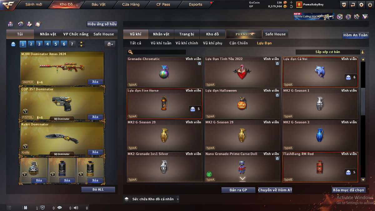 shop acc cf uy tin gia re